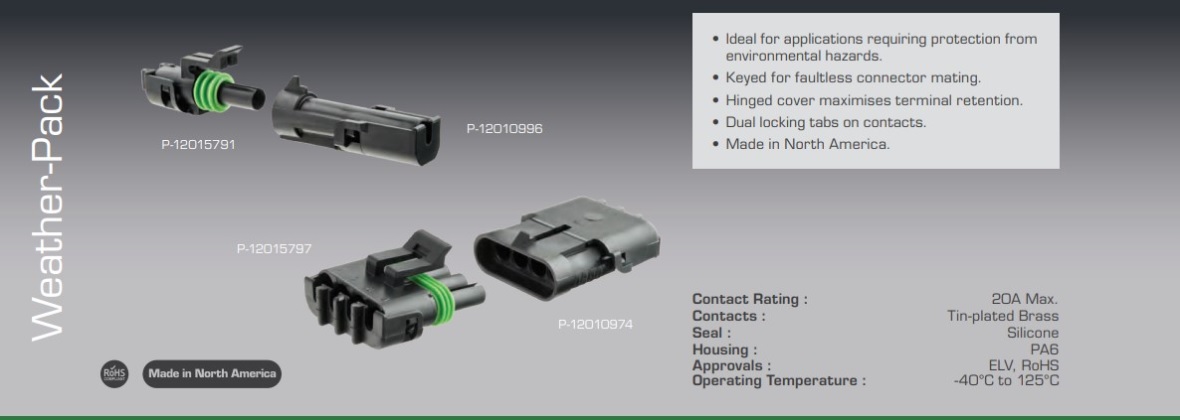 Delphi Weather-Pack Connectors