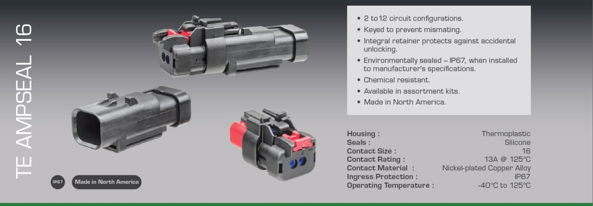 TE AMPSEAL 16 Connectors