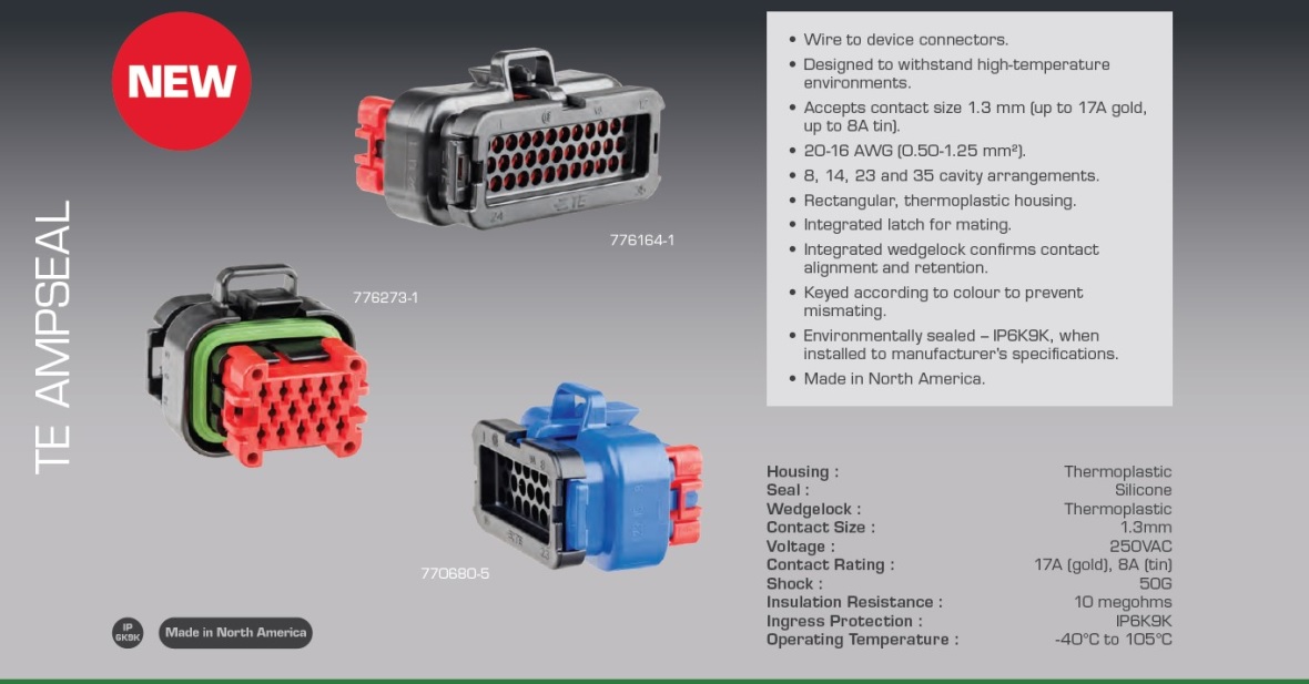 TE AMPSEAL Connectors