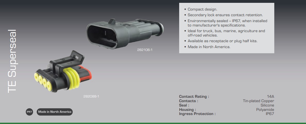 TE Superseal Connectors