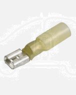 IONNIC HDC50 6.3mm Yellow Female Heatshrink Blade Terminals (Pack of 100)