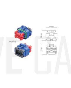 Ionnic 776273-5 AMPSEAL 14 Circuit Connector Blue