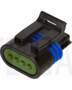 Delphi 12162188 4 Way Black Metri-Pack 150.2 Sealed Female Connector