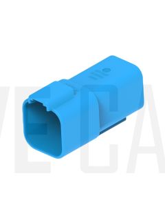 Deutsch DT04-6P-TN07/10 DT Series 6 Pin Blue Receptacle
