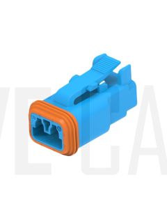 Deutsch DT06-2S-TN07/10 DT Series 2 Blue Socket Plug