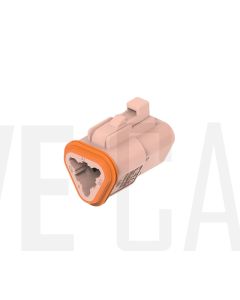 Deutsch DT06-3S-TN09/10 DT Series 3 Brown Socket Plug