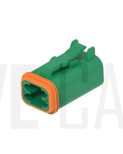 Deutsch DT06-4S-TN03/10 DT Series 4 Green Socket Plug