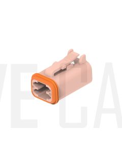 Deutsch DT06-4S-TN09/10 DT Series 4 Brown Socket Plug
