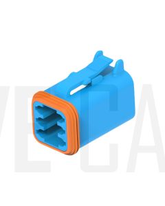 Deutsch DT06-6S-TN07/10 DT Series 6 Blue Socket Plug