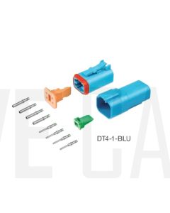 Deutsch DT4-1-BLU DT Series 4 Pin Blue Connector Kit