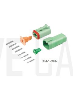 Deutsch DT4-1-GRN DT Series 4 Pin Green Connector Kit