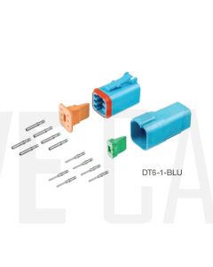 Deutsch DT6-1-BLU DT Series 6 Pin Blue Connector Kit