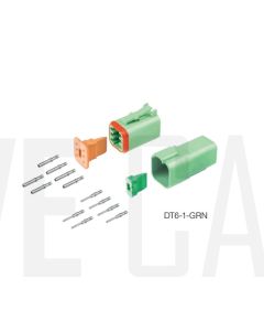 Deutsch DT6-1-GRN DT Series 6 Pin Green Connector Kit