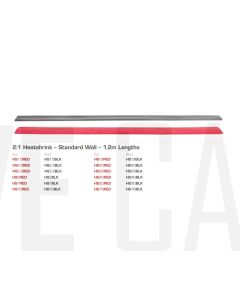 Ionnic HS13RED 2:1 Standard Wall Heatshrink  – 1.2m