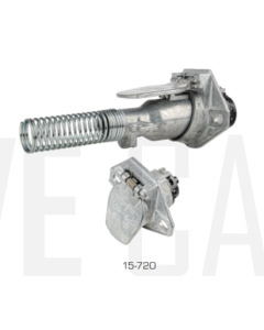 Ionnic 15-720 Trailer Connector - Truck - 7 Pin Metal Receptacle (24V)