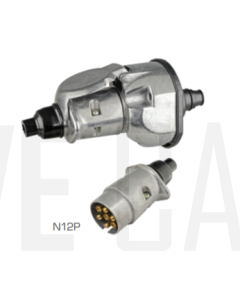Ionnic N12P Trailer Connector - Truck - 7 Pin Metal Plug (12V)