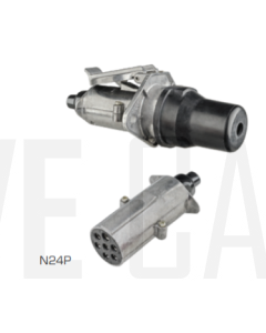 Ionnic N24P Trailer Connector - Truck - 7 Pin Metal Plug (24V)