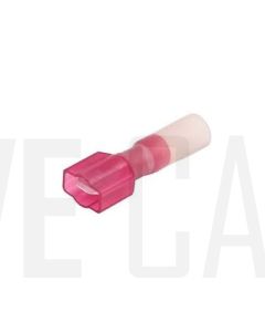 IONNIC HDC64 6.3mm Red Heatshrink Male Blade Terminal (Pack Of 100)