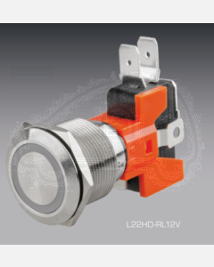 Ionnic L22HD-RL 12V Vandal Switch Resistant 12V N/O & N/C