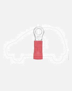 Quikcrimp 3.7mm Ring Pre-Insulated Terminal Red pack of 100