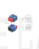 Ionnic 776273-5 AMPSEAL 14 Circuit Connector Blue