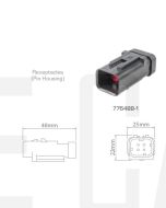 TE AMPSEAL 16 776488-1 4 Circuit Receptacle Connector