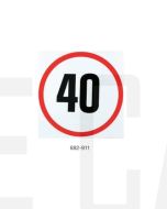 Ionnic 882-911 Bus Warning Light Kit Decal - "40km/h" - NSW