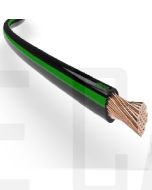Ionnic TW100-BLK/D-GRN-500 Thin Wall Black Cable - Dark Green Trace (1.0mm2)