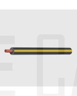 Ionnic TW100-BLK/YEL-500 Thin Wall Black Cable - Yellow Trace (1.0mm2)