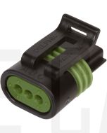 Delphi 12162182 3 Way Black Metri-Pack 150.2 Sealed Female Connector