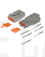   Deutsch DTM3-2/10 Series 4 way Connector Kit with Purple Band Terminals (10 pack)