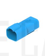 Deutsch DT04-4P-TN07/10 DT Series 4 Pin Blue Receptacle