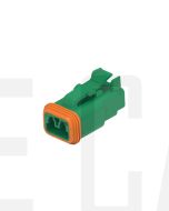 Deutsch DT06-2S-TN03/10 DT Series 2 Green Socket Plug