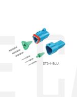 Deutsch DT3-1-BLU DT Series 3 Pin Blue Connector Kit