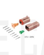Deutsch DT4-1-BRN DT Series 4 Pin Brown Connector Kit