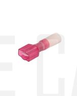 IONNIC HDC64 6.3mm Red Heatshrink Male Blade Terminal (Pack Of 100)