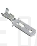 Quickcrimp Non Insulated Male Crimp Terminals - Tin Plated Brass, 6.3mm Tab, 1.5-3.0mm2 wire size