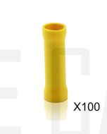 Quikcrimp QKC49 Yellow Butt Splice Pre-Insulated Pack of 100
