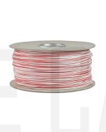 Ionnic TW050-RED/WHT-500 Thin Wall Red Cable - White Trace (0.5mm2)