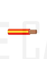 Ionnic TW050-RED/YEL-500 Thin Wall Red Cable - Yellow Trace (0.5mm2)