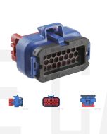 TE Connectivity AMPSEAL 770680-5 23 Circuit Connector Blue