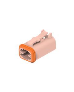 Deutsch DT06-4S-TN09/10 DT Series 4 Brown Socket Plug
