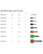 IONNIC A01052/100 END SLEEVE Boot Lace Ferrules RED 1.0mm2
