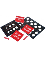 Ionnic ENG-BATTERY Adhesive Backed Egraved Panels - 40 x 10mm